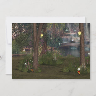 Sweet Sixteen, Enchanted Forest, Butterfly, Custom Invitation