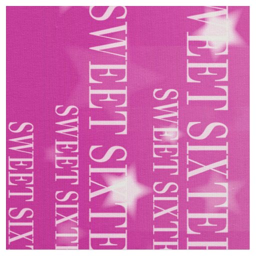 Sweet sixteen fabric