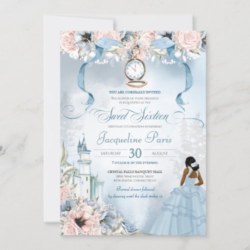 Sweet Sixteen Fairy Tale Princess Cinderella Theme Invitation