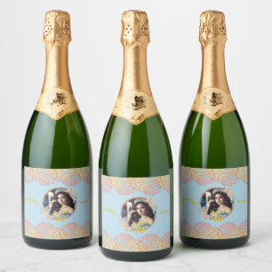 Sweet sixteen Fairytale Princess Photo Sparkling Wine Label