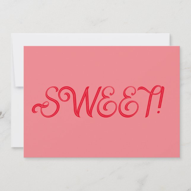 Sweet Sixteen Flat Greeting Card (Front)
