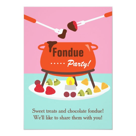 Sweet Sixteen Fondue Birthday Party Invitations | Zazzle.com