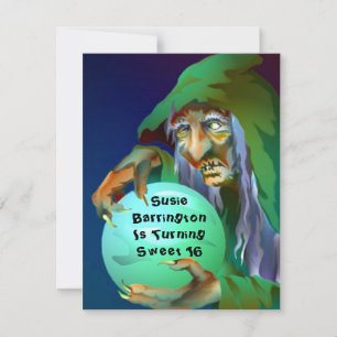 SWEET SIXTEEN ~ FORTUNE-TELLING PARTY INVITATION