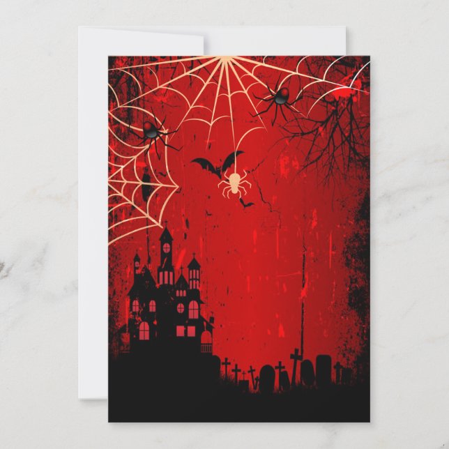 Sweet Sixteen Halloween  Birthday Celebration Invitation (Front)