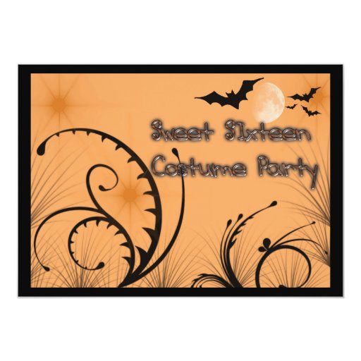 Sweet 16 Halloween Party Invitations 5