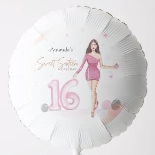 sweet sixteen, happy 16th birthday, balloon