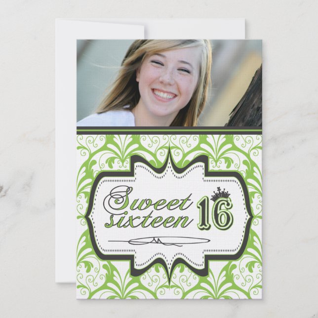 Sweet Sixteen Invitation - Customizable (Front)