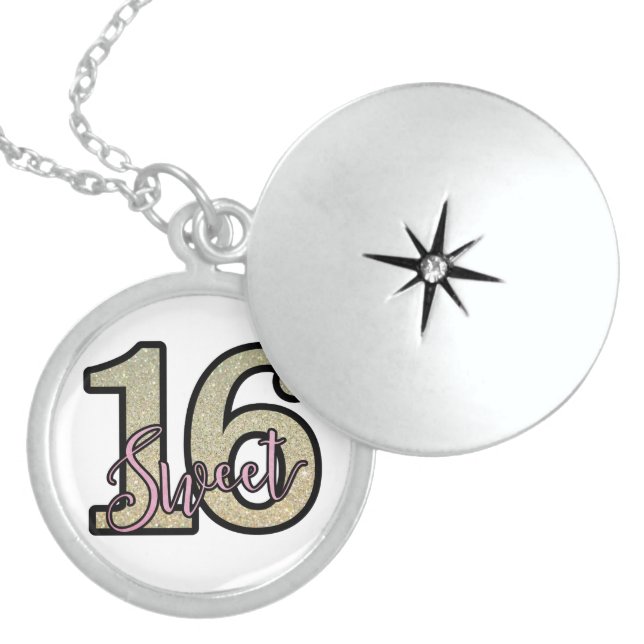 Sweet Sixteen Locket Necklace (Front)