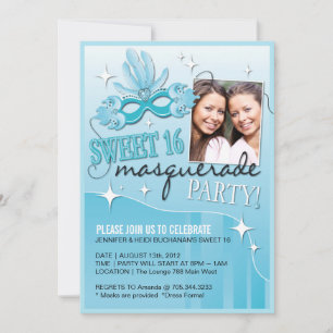 SWEET SIXTEEN MASQUERADE INVITATION