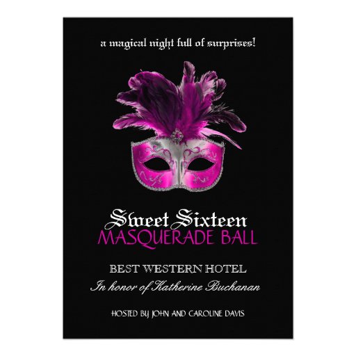 Sweet 15 Masquerade Invitations 6