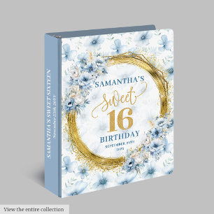 Sweet Sixteen Memory Binder Custom Keepsake