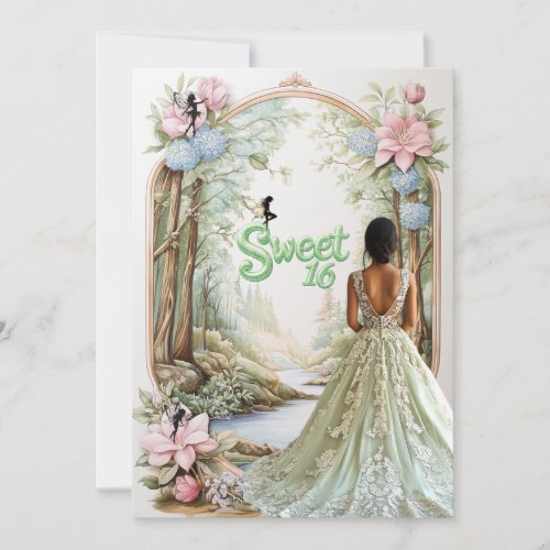 Sweet Sixteen Mint Green Dress Forest Fairies