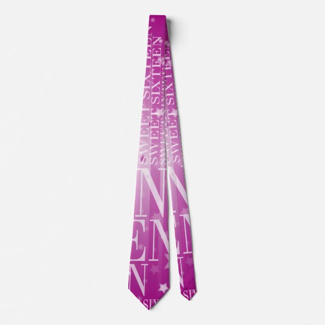 Sweet sixteen neck tie (Front)