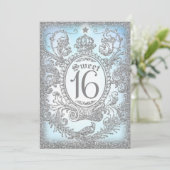 Sweet Sixteen Once Upon a Time Prince Invitation (Standing Front)