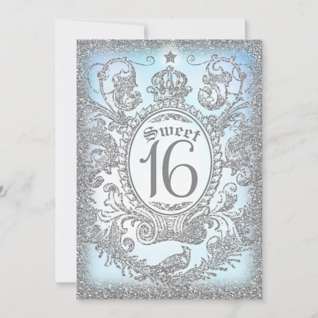 Sweet Sixteen Once Upon a Time Prince Invitation (Front)
