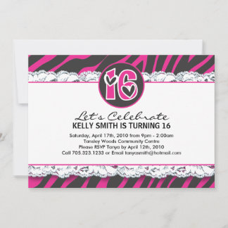 Sweet Sixteen Party Invitation