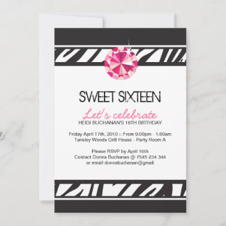 Sweet Sixteen Party Invitation