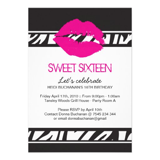 Sweet N Sassy Invitations 5