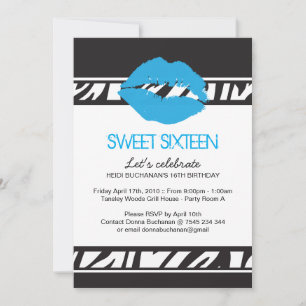 Sweet Sixteen Party Invitation