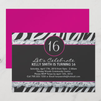 Sweet Sixteen Party Invitation