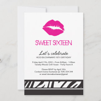 Sweet Sixteen Party Invitation