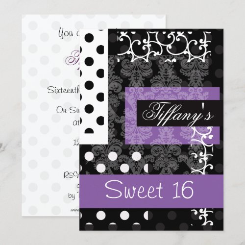 Sweet Sixteen party Invitation