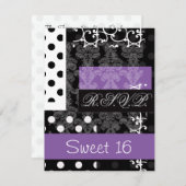 Sweet Sixteen party RSVP (Front/Back)