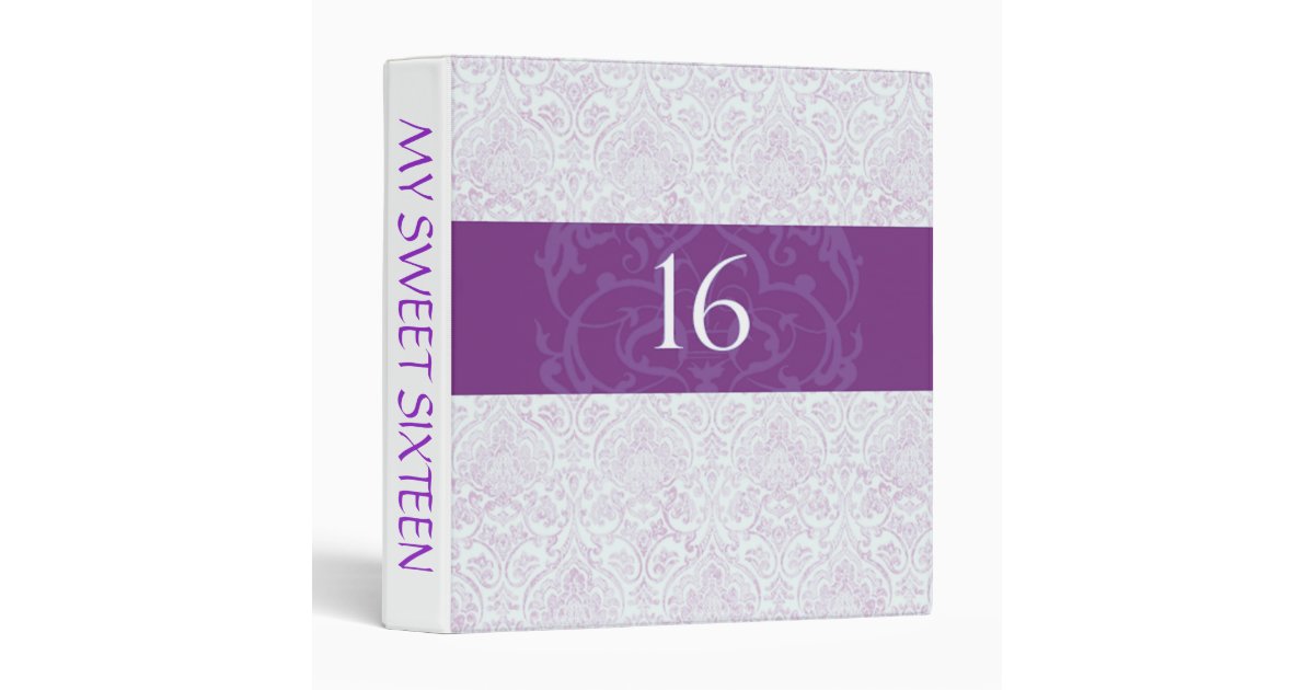 Purple, Sweet Sixteen, Custom, Photo Album Binder