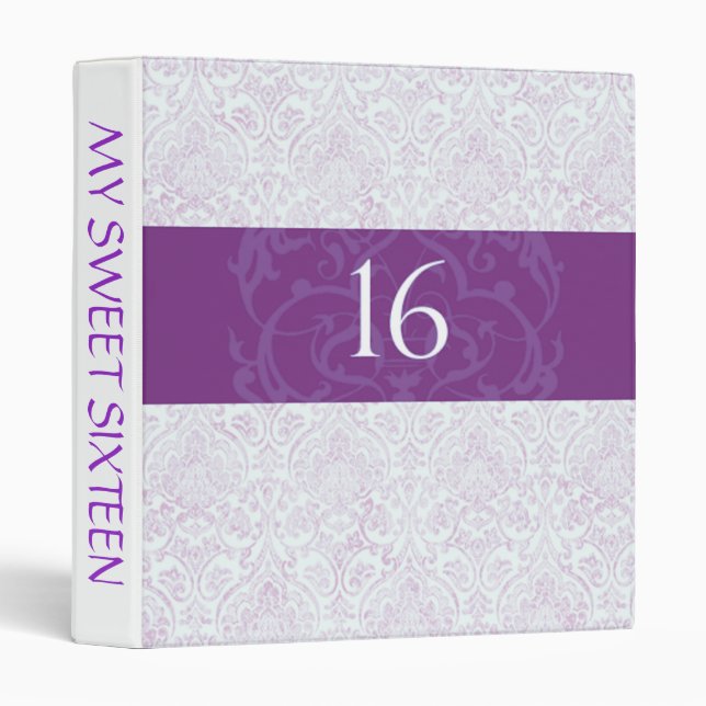 Sweet Sixteen Photo Memories 3 Ring Binder (Front/Spine)