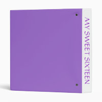 Purple, Sweet Sixteen, Custom, Photo Album Binder