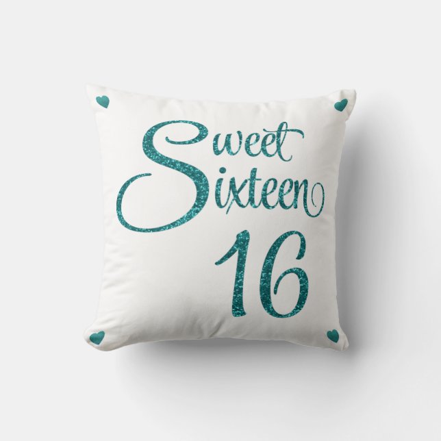 Sweet Sixteen Pillow (Front)