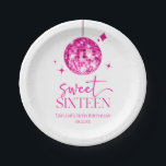 Sweet Sixteen Pink Disco Ball 16th Birthday Party Paper Plates<br><div class="desc">These are Sweet Sixteen Pink Disco Ball 16th Birthday Party Paper Plates!</div>