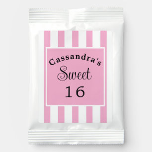 Sweet Sixteen Pink Stripe Classic Chic Lemonade Drink Mix