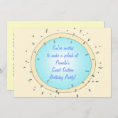 Sweet Sixteen Pool Party Birthday Invitations (Front/Back)