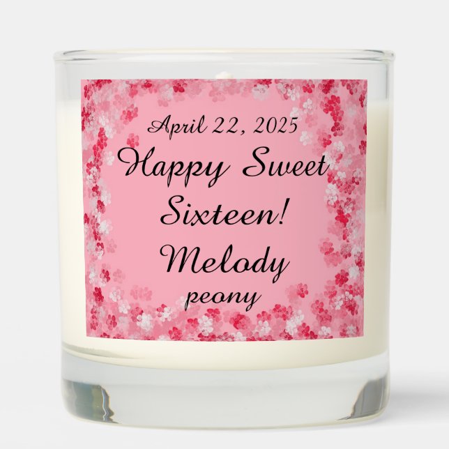 Sweet Sixteen Scented Jar Candle (Front)