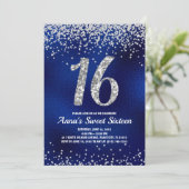 Sweet Sixteen Sparkle Invitations (Standing Front)