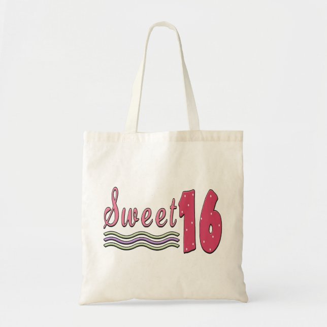 Sweet Sixteen Tote Bag (Front)