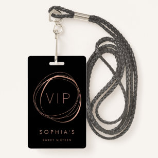 Sweet Sixteen VIP Pass Badge