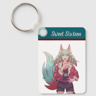 Sweet sixteen VTuber, anime  Keychain