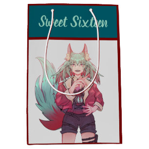 Sweet sixteen VTuber, anime Medium Gift Bag
