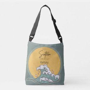 Sweet Sixteen Wave in Sun Monogram Name Crossbody Bag