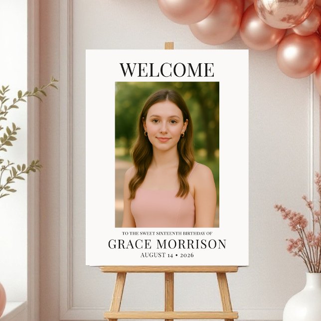 Sweet Sixteen Welcome Sign Photo Birthday  (Creator Uploaded)