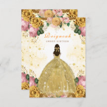 Sweet Sixteen Yellow Birthday Invitation Card