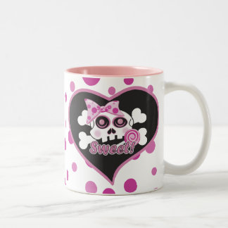 Sweet Skull Two-Tone Coffee Mug