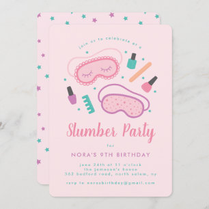 Sweet Sleep Masks Invitation