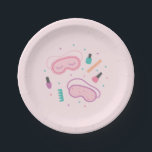 Sweet Sleep Masks Paper Plates<br><div class="desc">This paper plate matches our Sweet Sleep Masks Collection.</div>