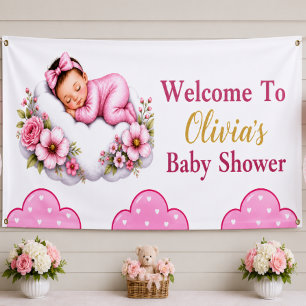 Sweet Sleeping Beauty Baby Girl Shower Banner