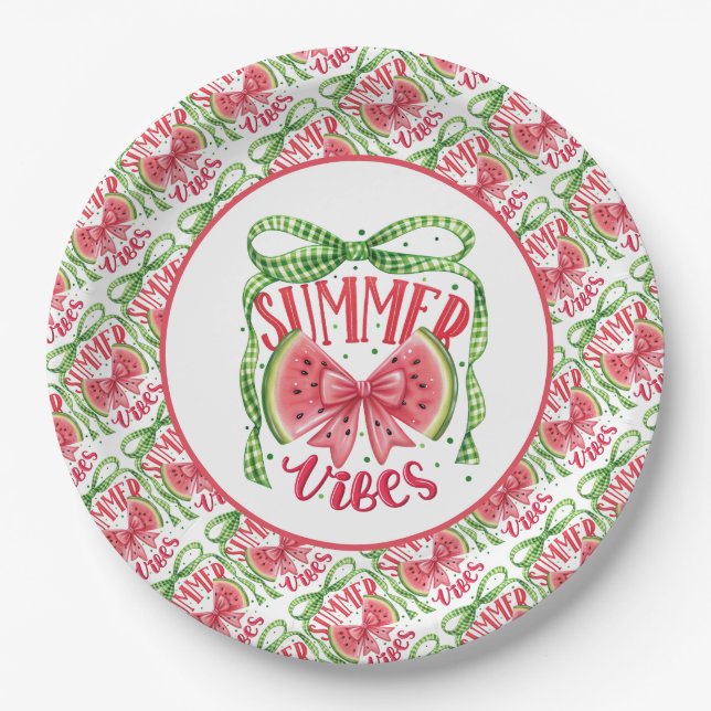 Sweet Slice of Summer Paper Plates (Front)