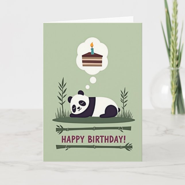Sweet Slumber Birthday Card (Front)