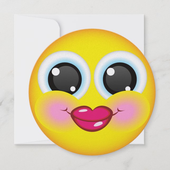 Sweet Smile Round Invitation - SRF (Front)